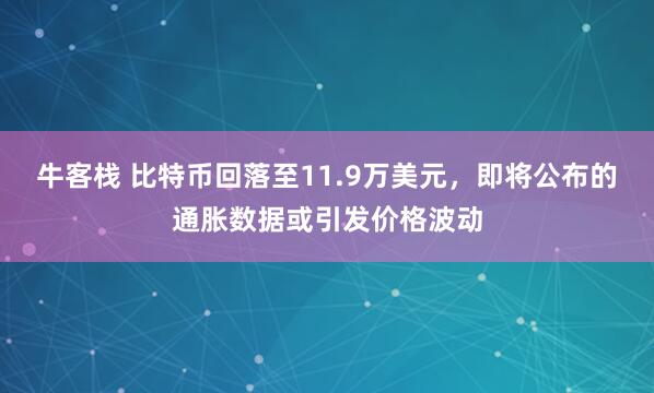 牛客栈 比特币回落至11.9万美元，即将公布的通胀数据或引发价格波动